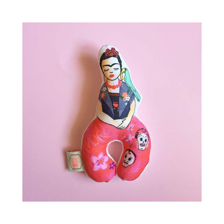 Hochet coussin illustré GOTS- Frida Viva Hochet coussin illustré GOTS- Frida Viva
