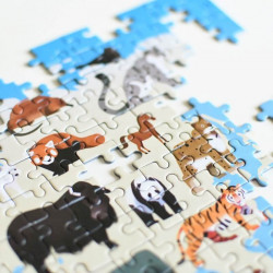 Puzzle éducatif 500 pièces - Animaux du monde