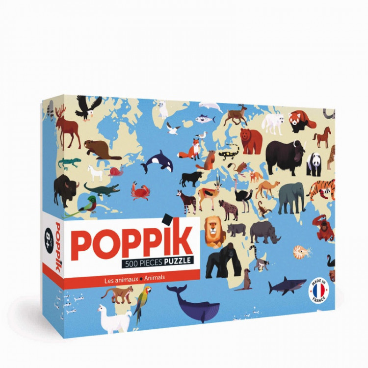 Puzzle éducatif 500 pièces - Animaux du monde Puzzle éducatif 500 pièces - Animaux du monde