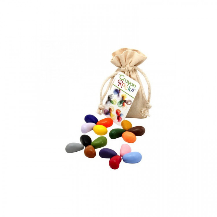 Crayon Rocks - 16 cailloux de couleurs en cire naturelle Crayon Rocks - 16 cailloux de couleurs en cire naturelle