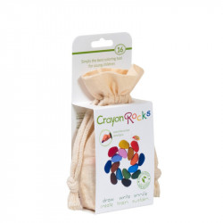 Crayon Rocks - 16 cailloux de couleurs en cire naturelle