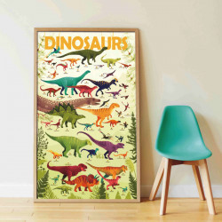 Poster géant et stickers - Dinosaures