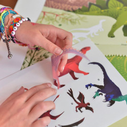 Poster géant et stickers - Dinosaures