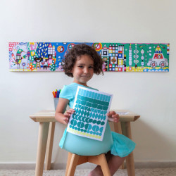 Poster et 520 gommettes - Art moderne