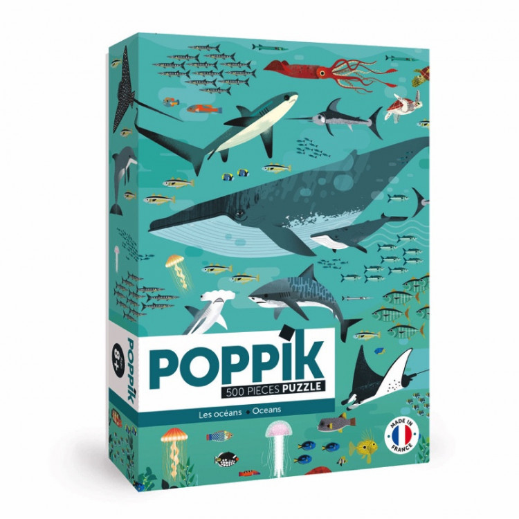Puzzle éducatif 500 pièces - Océans Puzzle éducatif 500 pièces - Océans
