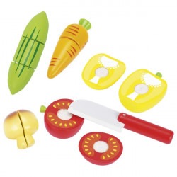 Légumes à couper avec scratch
