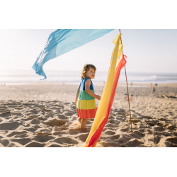 Haleiwa Robe d'été Multicolore jersey de coton bio
