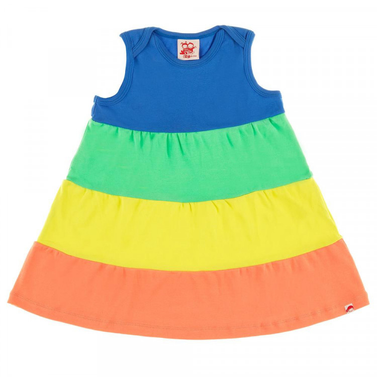 Haleiwa Robe d'été Multicolore jersey de coton bio Haleiwa Robe d'été Multicolore jersey de coton bio