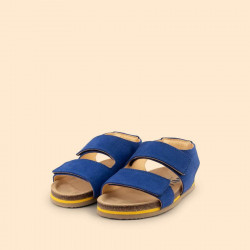 Sandales cuir - Bleu