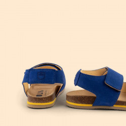 Sandales cuir - Bleu