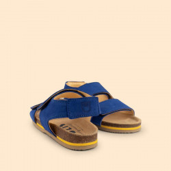 Sandales cuir - Bleu