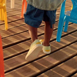 Eco-sneakers en toile anis