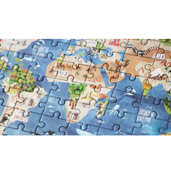Puzzle de voyage 100 pièces - Discover the world