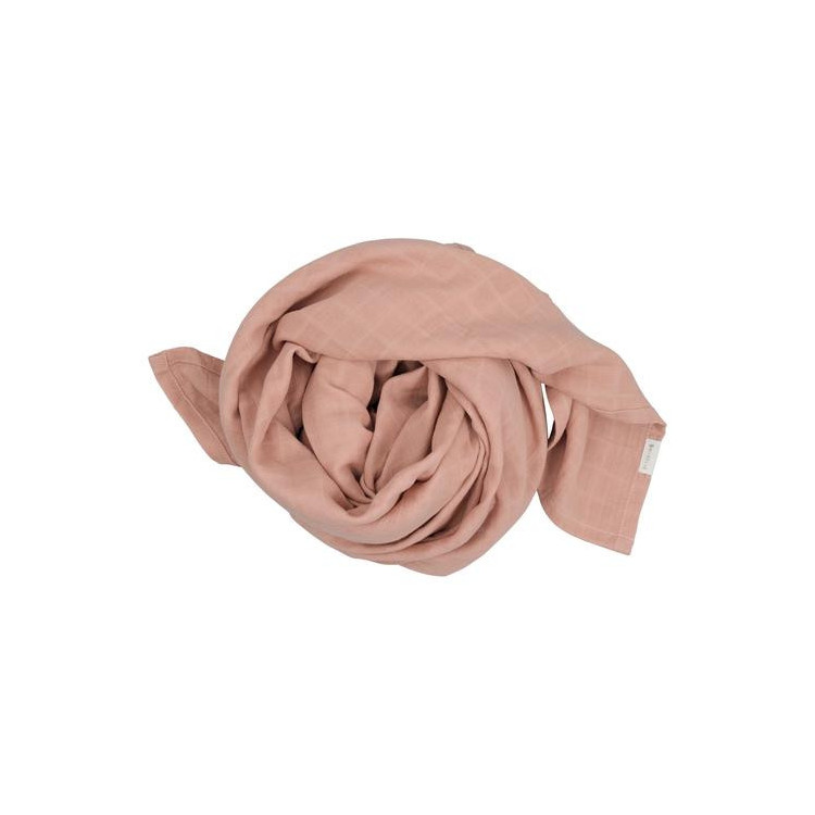 Lange d'emmaillotage 120x120cm - Oldrose Lange d'emmaillotage 120x120cm - Oldrose