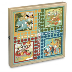 Coffret de jeux classiques en bois