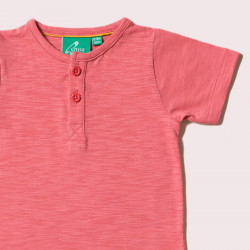 T-shirt col boutonné à manches courtes