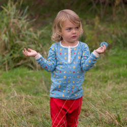 T-shirt col boutonné manches longues - Summer days