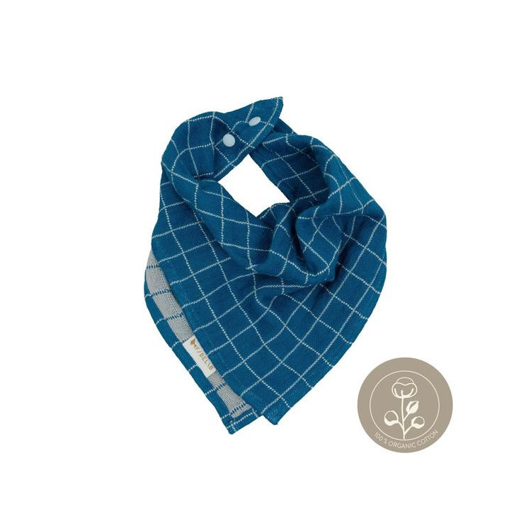 DOMIVA - LOT X2 BAVOIRS BANDANA MOUSSELINE TU CARAMEL IMPRIME