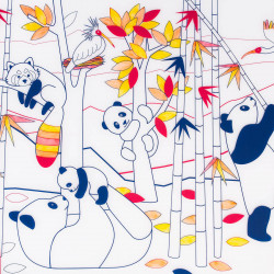 Set en silicone à colorier - Panda Asie