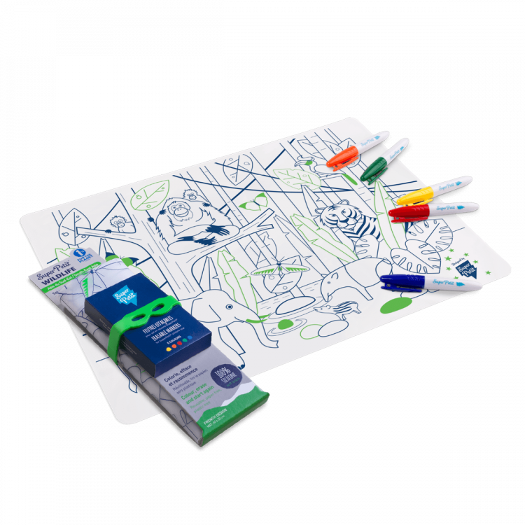 Set en silicone à colorier - Jungle Asie