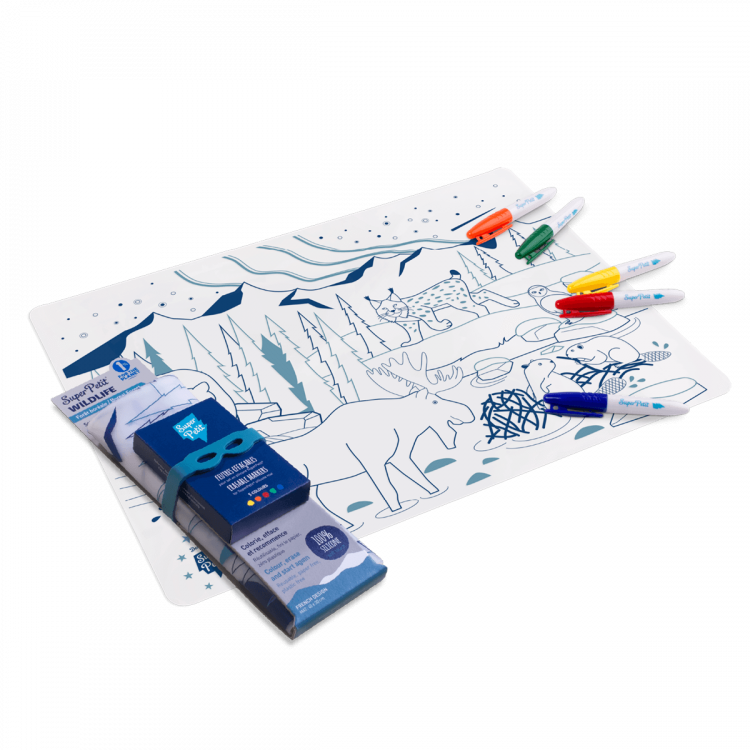 Set en silicone à colorier - Forêt boréa Set en silicone à colorier - Forêt boréa