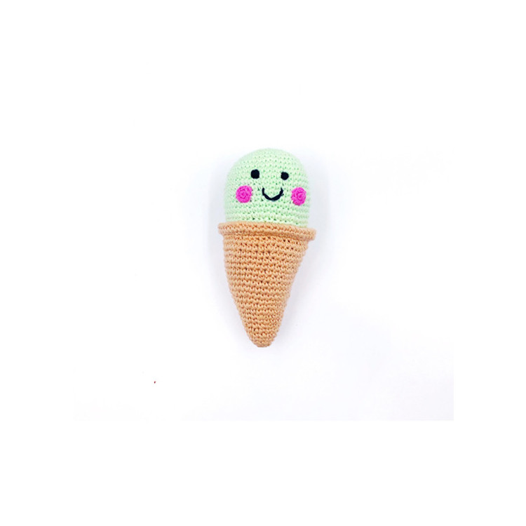 Hochet en crochet - Glace Pistache Hochet en crochet - Glace Pistache