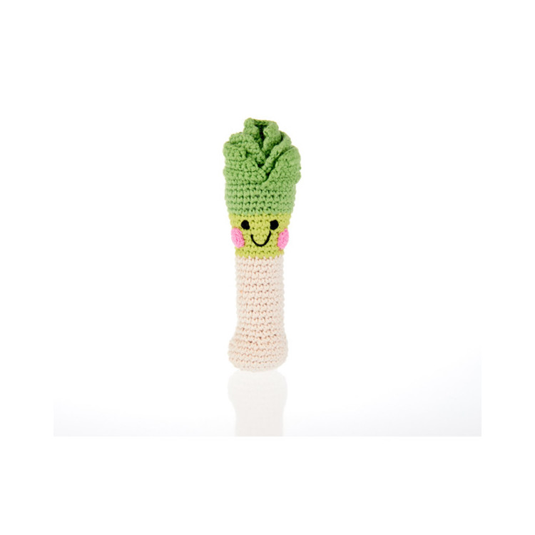 Hochet en crochet - Poireau Hochet en crochet - Poireau