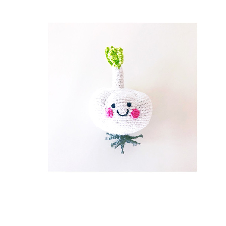 Hochet en crochet - Tête d'Ail Hochet en crochet - Tête d'Ail
