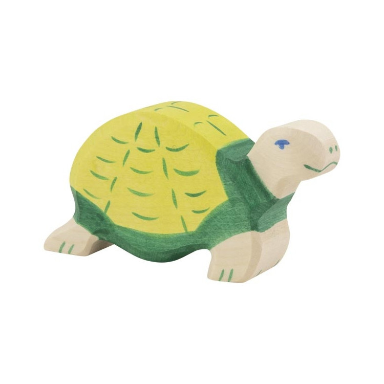 Tortue d'eau, bois peint main Tortue d'eau, bois peint main