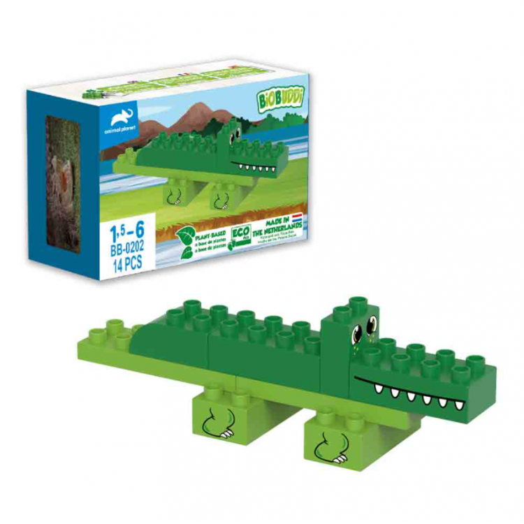 Jeu de briques bioplastique - Le croco Jeu de briques bioplastique - Le croco