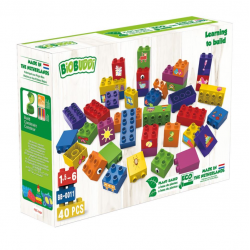 Jeu de briques bioplastique - 40 blocs