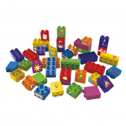 Jeu de briques bioplastique - 40 blocs