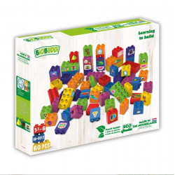 Jeu de briques bioplastique - 60 blocs