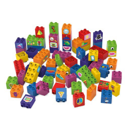 Jeu de briques bioplastique - 60 blocs