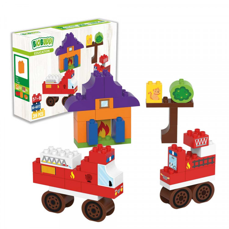Jeu de briques bioplastique - Pompiers