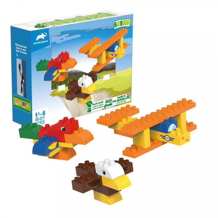 Jeu de briques en bioplastique - L'avion Jeu de briques en bioplastique - L'avion