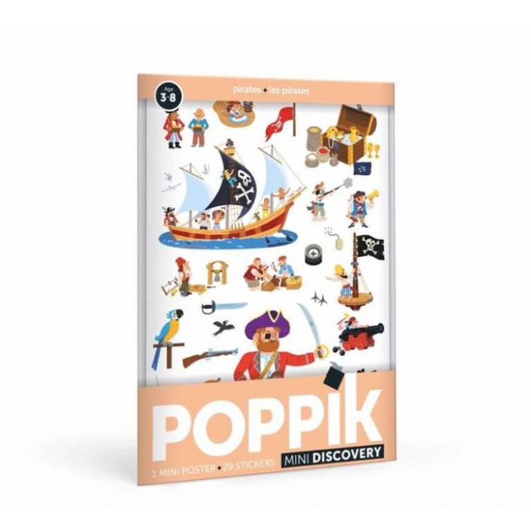 Mini poster 29 stickers - Les Pirates Mini poster 29 stickers - Les Pirates