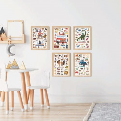 Mini poster 29 stickers - Les Pirates