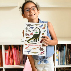 Mini Poster 26 stickers - Dinosaures