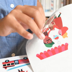 Mini poster 26 stickers - La ville rouge