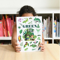 Mini poster 22 stickers - Vert Jungle