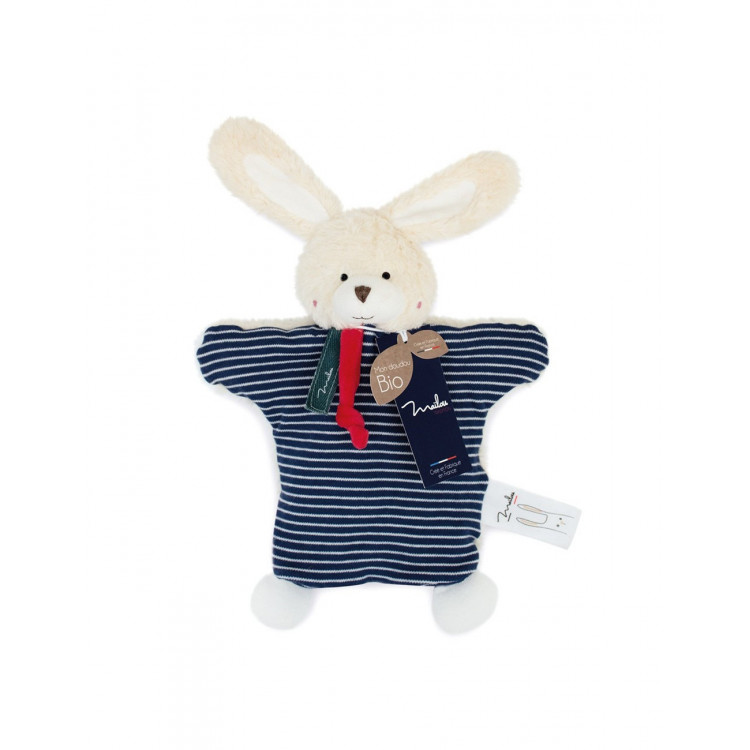 Doudou bio lapin marionnette Doudou bio lapin marionnette