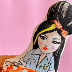 Hochet coussin illustré - Amy