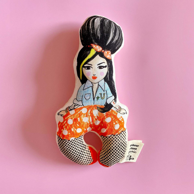 Hochet coussin illustré - Amy Hochet coussin illustré - Amy