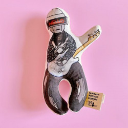 Hochet Illustré GOTS - Soft Punk2
