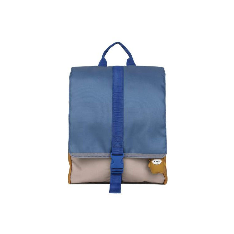 Sac à dos cartable polyester recyclé - Olive