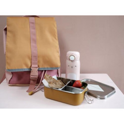 Sac à dos cartable polyester recyclé-Rose