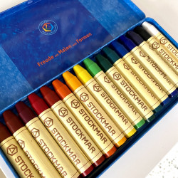 Crayons de cire 16 couleurs assorties