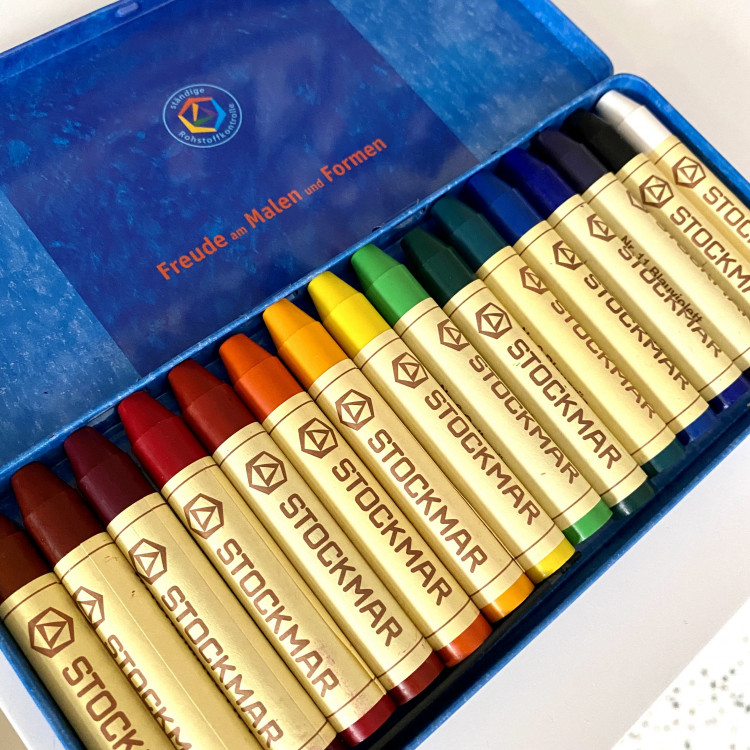 Crayons de cire 16 couleurs assorties