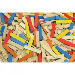 Batibloc color - 100 planchettes en bois
